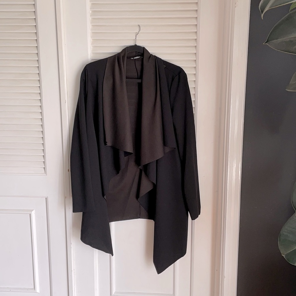 SHEIN black work casual cardigan